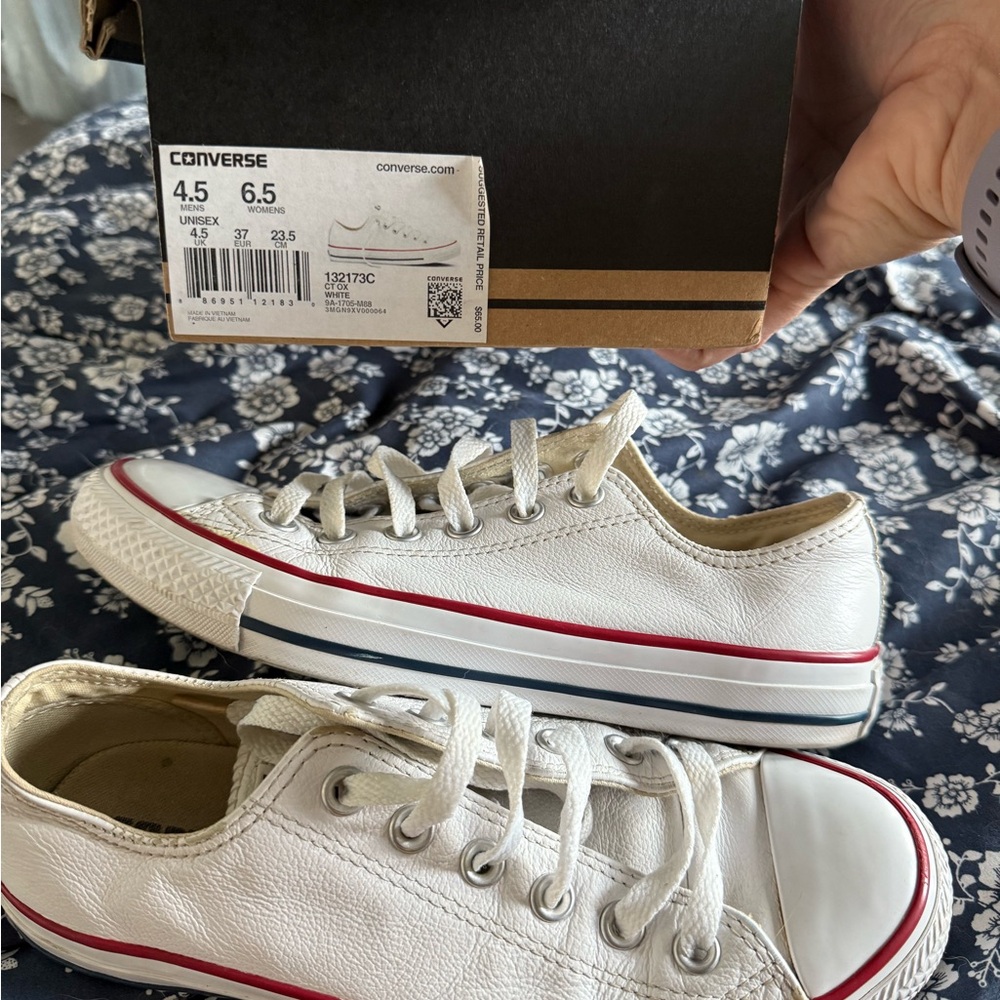 Converse AllStar White Leather Sneakers